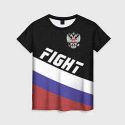 Футболка женская Fight Russia, цвет: 3D-принт