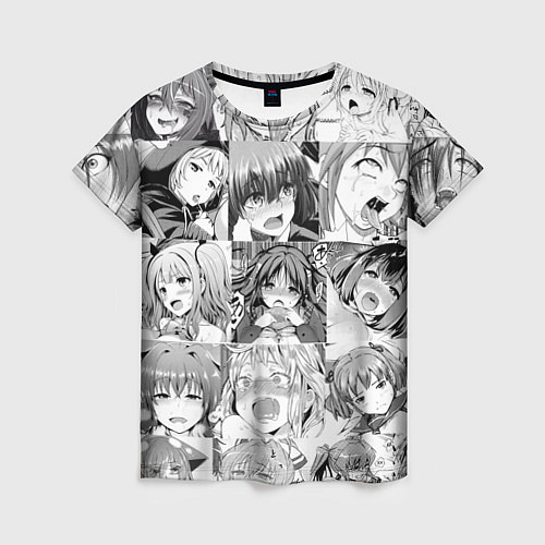 Женская футболка Японская анимация компиляция / 3D-принт – фото 1