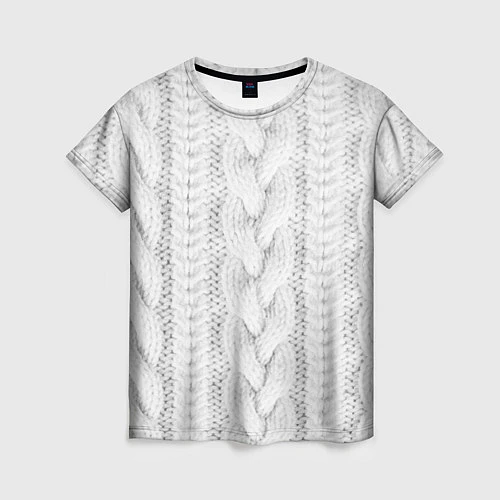 Женская футболка Вязанная ткань / 3D-принт – фото 1