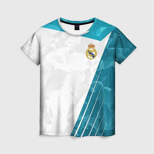 Женская футболка FC Real Madrid: Abstract / 3D-принт – фото 1