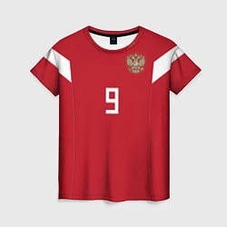 Женская футболка Сборная России: Кокорин ЧМ 2018