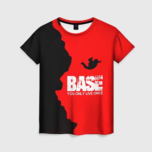 Женская футболка Base Jumping: B&R / 3D-принт – фото 1