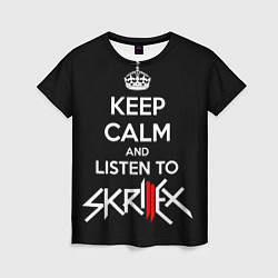 Женская футболка Keep Calm & Skrillex