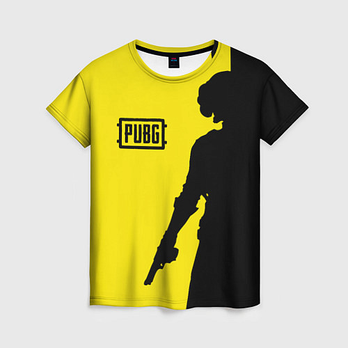 Женская футболка PUBG: Yellow Shadow / 3D-принт – фото 1