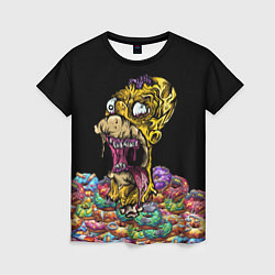 Женская футболка Zombie Homer