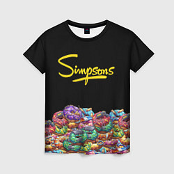 Женская футболка Simpsons Donuts