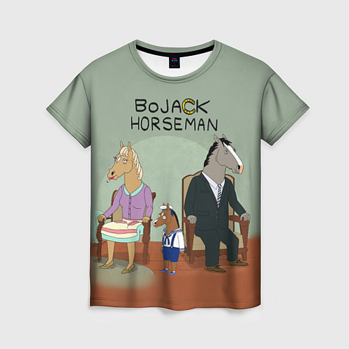 Женская футболка BoJack Horseman / 3D-принт – фото 1