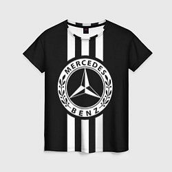 Футболка женская Mercedes-Benz Black, цвет: 3D-принт