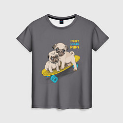 Женская футболка Street Skate Pups
