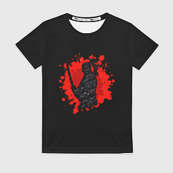 Футболка женская Японский самурай, цвет: 3D-принт