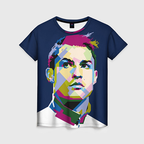 Женская футболка Cristiano Ronaldo Art / 3D-принт – фото 1