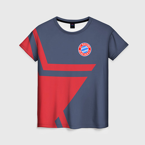 Женская футболка FC Bayern: Star / 3D-принт – фото 1