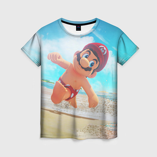 Женская футболка Super Mario Summer Odyssey / 3D-принт – фото 1