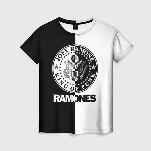 Женская футболка Ramones B&W / 3D-принт – фото 1