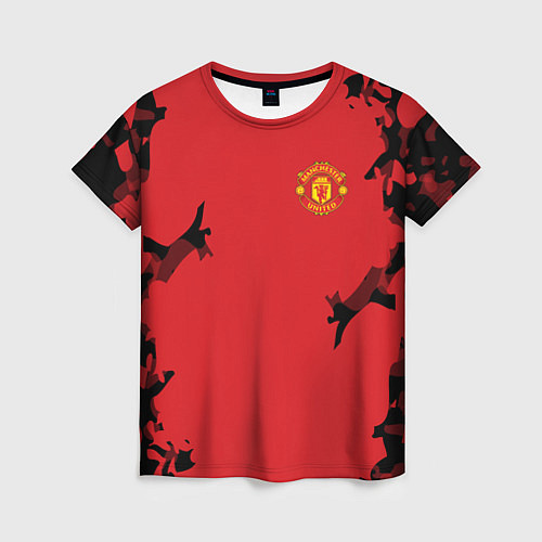 Женская футболка FC Manchester United: Red Original / 3D-принт – фото 1