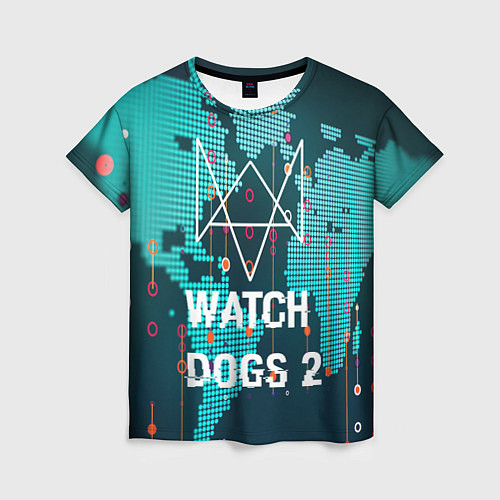 Женская футболка Watch Dogs 2: Network Hack / 3D-принт – фото 1