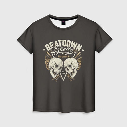 Женская футболка Beatdown Ghetto 1986 / 3D-принт – фото 1