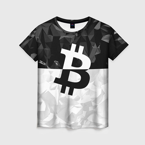 Женская футболка Bitcoin: Poly Style / 3D-принт – фото 1