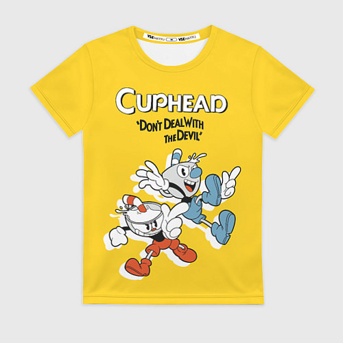 Женская футболка Cuphead: Don't deal with the Devil / 3D-принт – фото 1