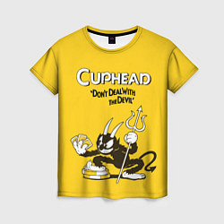 Женская футболка Cuphead: Black Devil