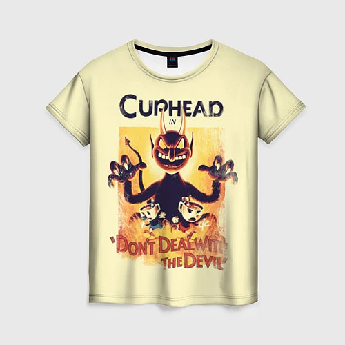 Женская футболка Cuphead: Magic of the Devil / 3D-принт – фото 1