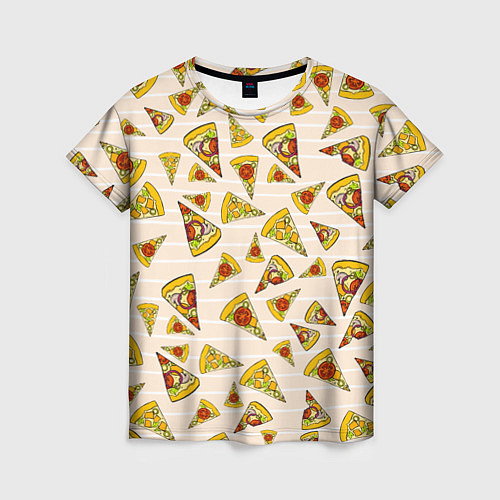 Женская футболка Pizza Love / 3D-принт – фото 1