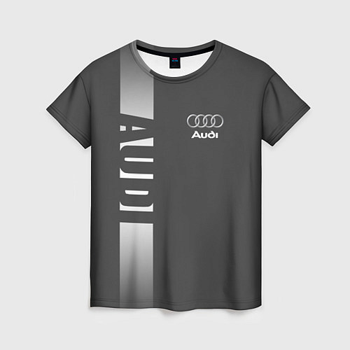 Женская футболка Audi: Grey Sport / 3D-принт – фото 1
