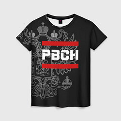 Футболка женская РВСН: герб РФ, цвет: 3D-принт