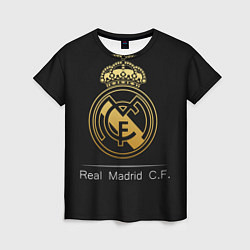Футболка женская FC Real Madrid: Gold Edition, цвет: 3D-принт