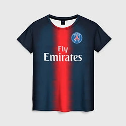 Футболка женская FC PSG: Neymar Home 1819, цвет: 3D-принт