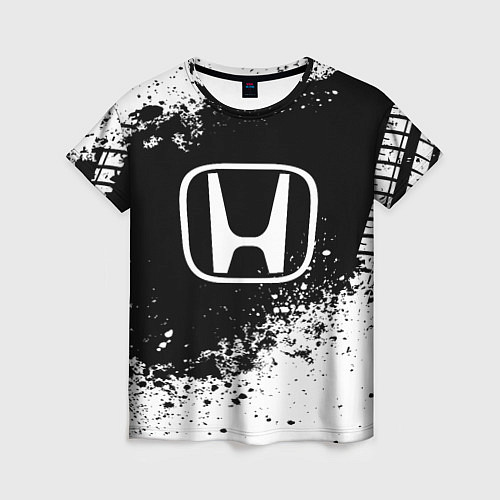 Женская футболка Honda: Black Spray / 3D-принт – фото 1
