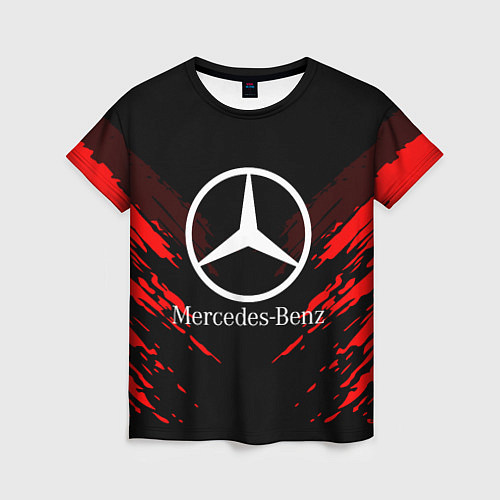 Женская футболка Mercedes-Benz: Red Anger / 3D-принт – фото 1