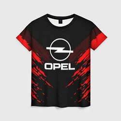 Футболка женская Opel: Red Anger, цвет: 3D-принт