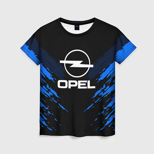 Женская футболка Opel: Blue Anger / 3D-принт – фото 1