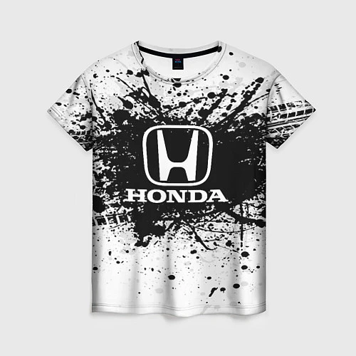 Женская футболка Honda: Black Spray / 3D-принт – фото 1