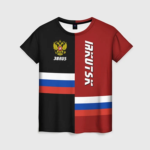 Женская футболка Irkutsk, Russia / 3D-принт – фото 1