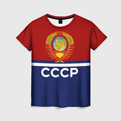 Футболка женская СССР: Спортсмен, цвет: 3D-принт