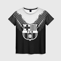 Женская футболка FC Barcelona: Black Style