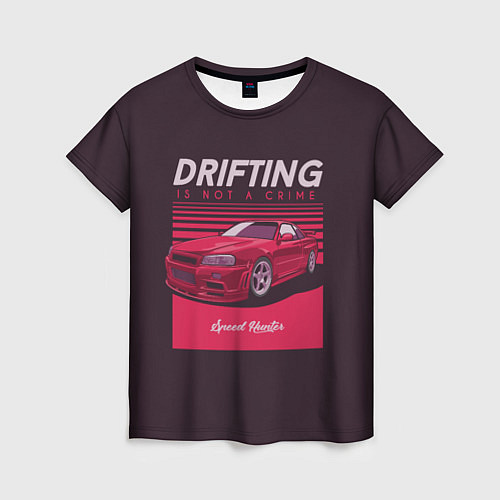 Женская футболка Drifting Style / 3D-принт – фото 1