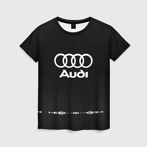 Женская футболка Audi: Black Abstract / 3D-принт – фото 1