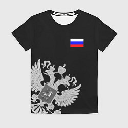 Футболка женская Russia: Black Collection, цвет: 3D-принт