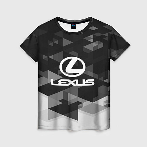 Женская футболка Lexus sport geometry / 3D-принт – фото 1