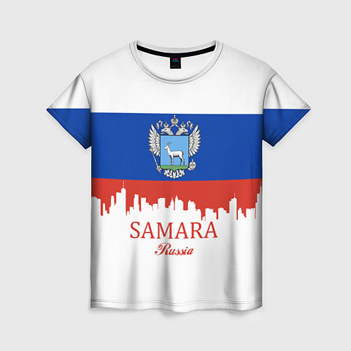 Женская футболка Samara: Russia / 3D-принт – фото 1