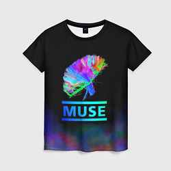 Футболка женская Muse: Neon Flower, цвет: 3D-принт