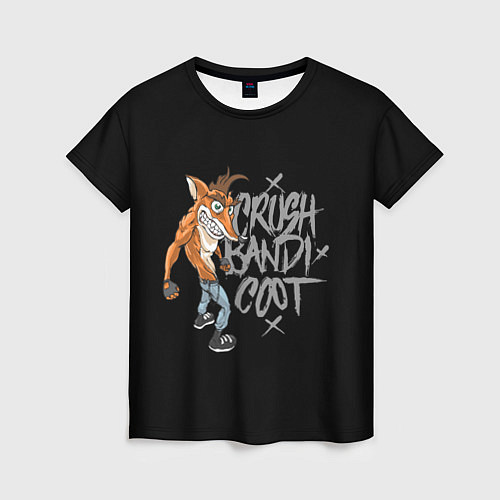 Женская футболка Crush Bandicoot / 3D-принт – фото 1