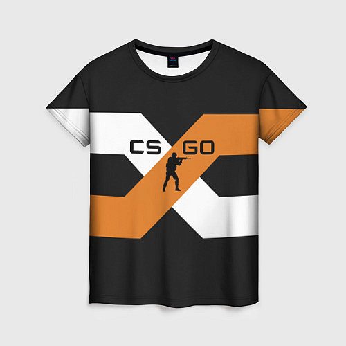 Женская футболка CS:GO X / 3D-принт – фото 1