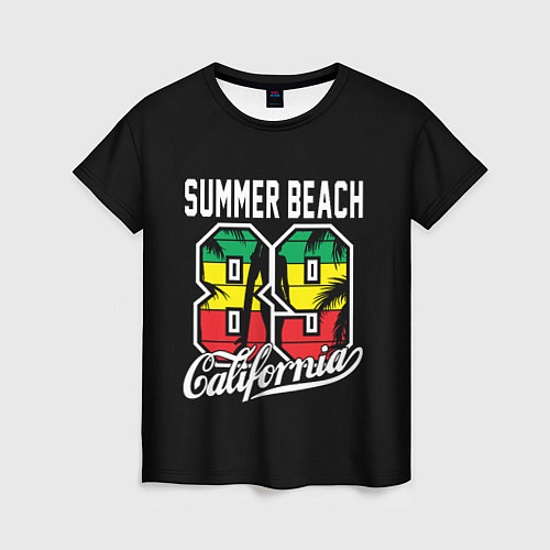 Женская футболка Summer Beach 89 / 3D-принт – фото 1