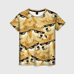 Женская футболка Doge: Deal with it