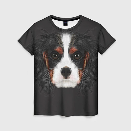 Женская футболка Cavalier King Charles / 3D-принт – фото 1