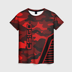 Женская футболка CS:GO Red Camo